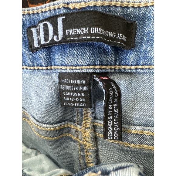 FDJ French Dressing Jeans Olivia Bermuda Denim Shorts SIze 8 - Picture 3 of 5